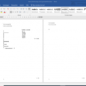 Word Briefvorlage Arial geschaeftlich nach DIN 5008